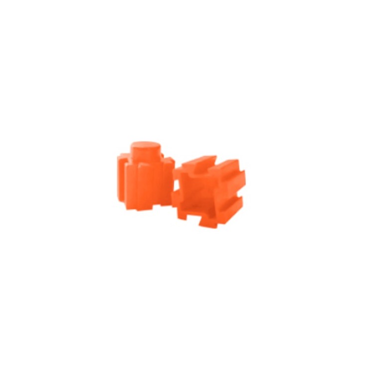 Orange 2Blocks Toy 1 Pc